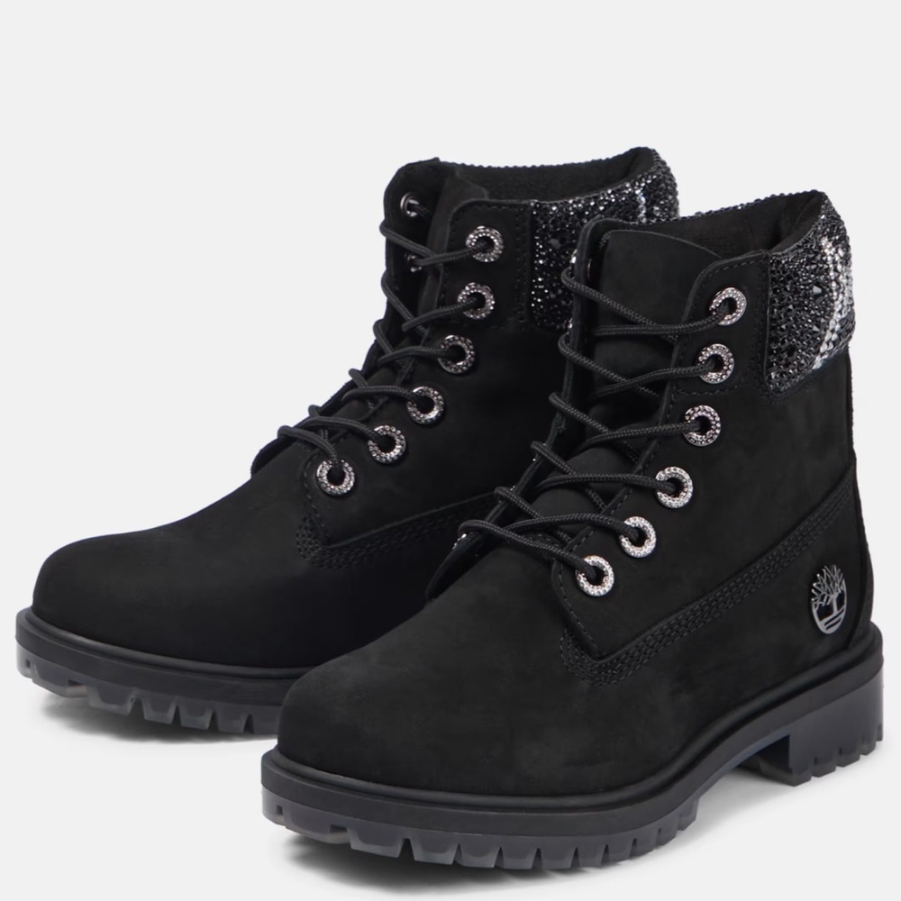 New JIMMY CHOO x Timberland embellished Swarovski boots Size 37 - Picture 14 of 15